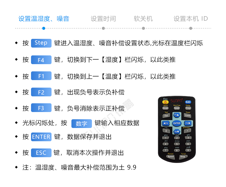 温室温湿度监测遥控操作说明