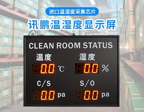 温湿度压差LED显示屏_环境数据电子看板专业定制厂家_讯鹏