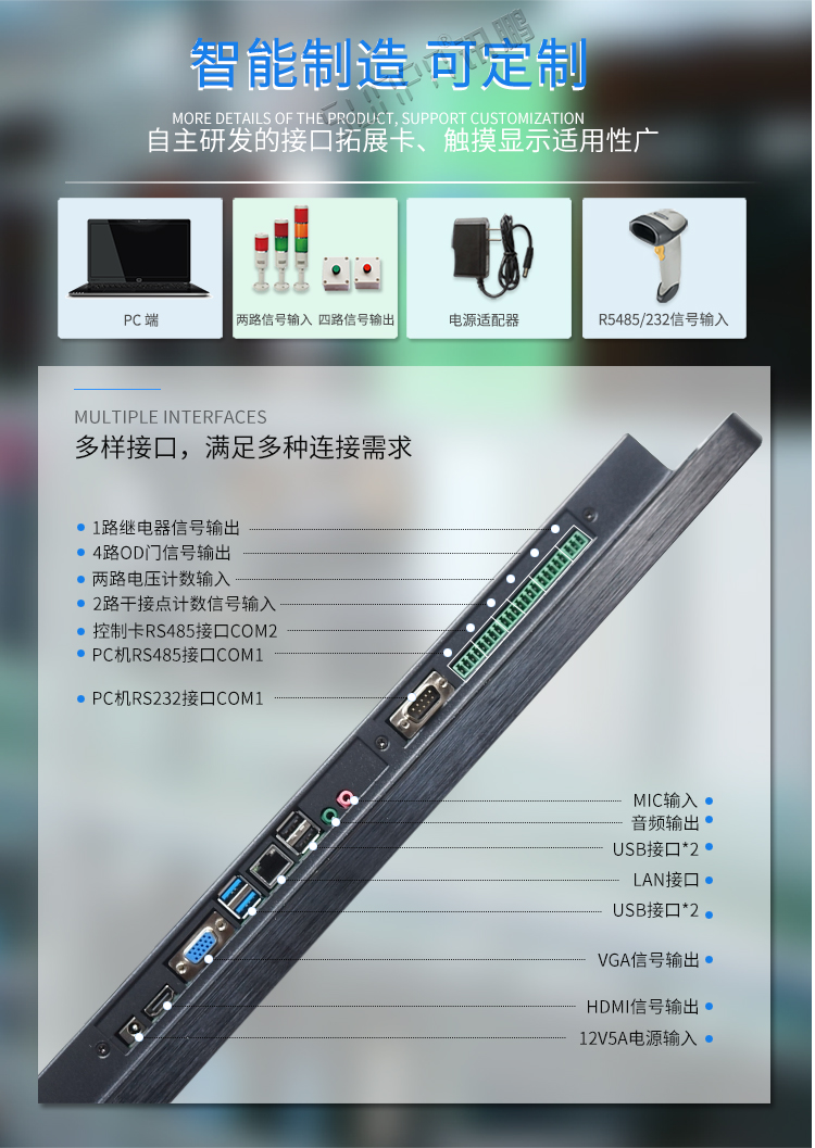 工业平板电脑接口说明