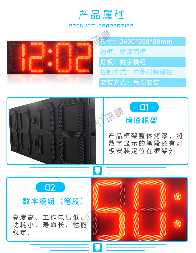 户外电子钟产品参数