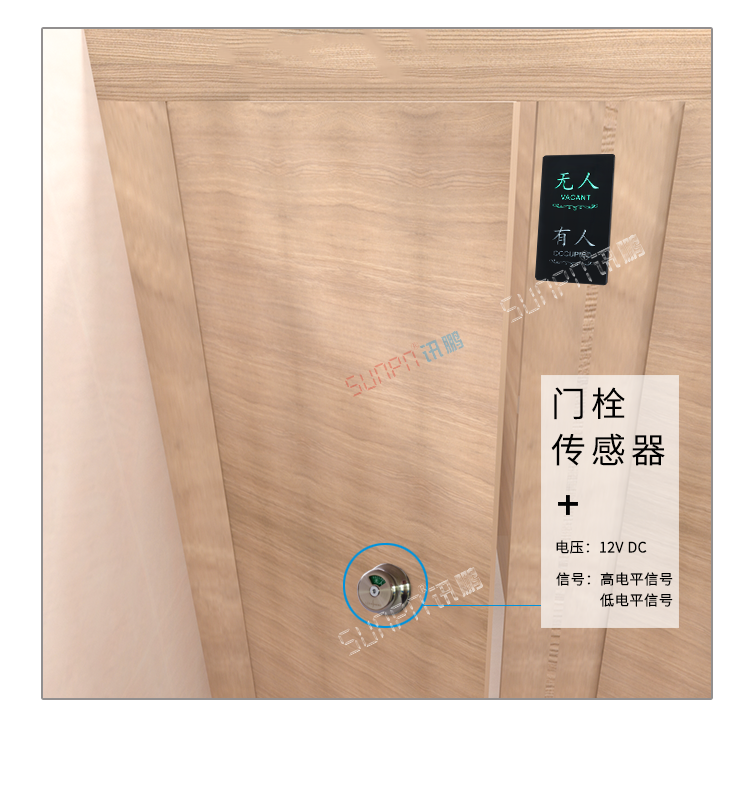 厕所有人无人显示牌数据采集