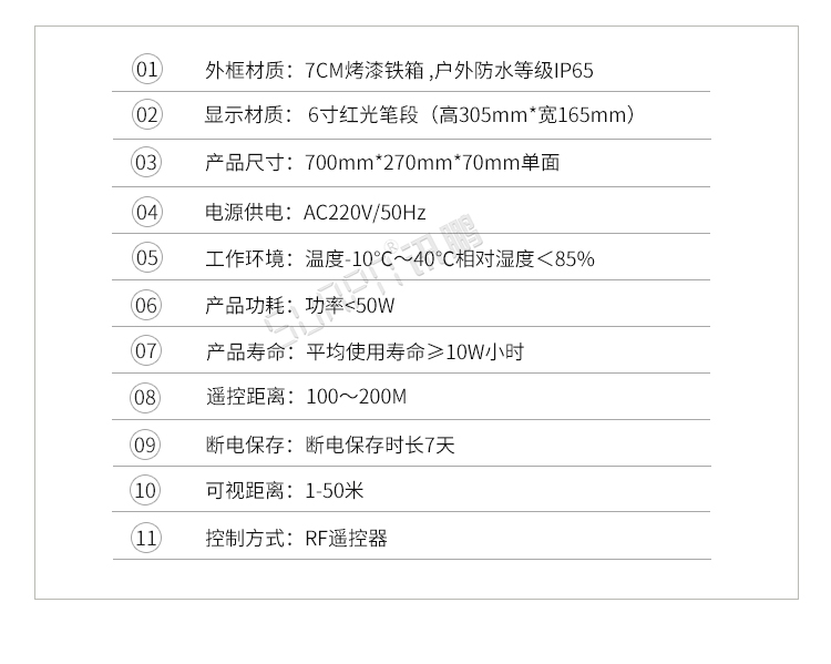 GPS电子钟产品参数