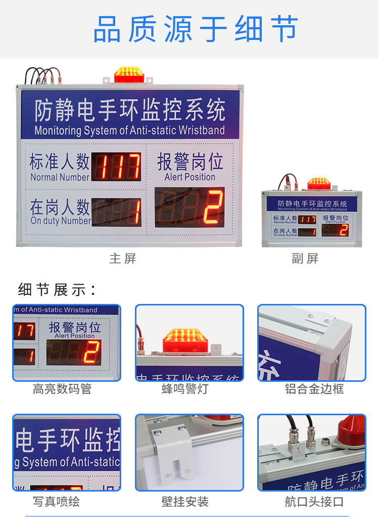 防静电手环监控系统产品细节