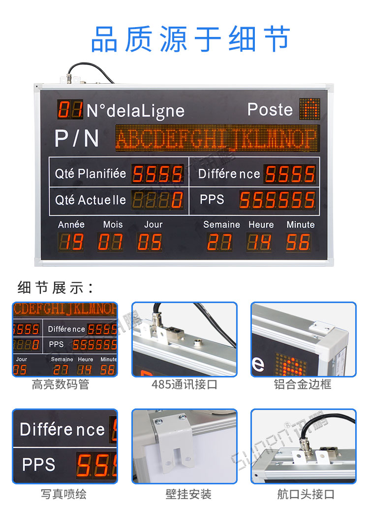 电子看板产品细节