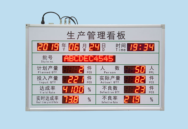 LED电子看板_车间生产管理看板_工厂数字化系统_讯鹏科技