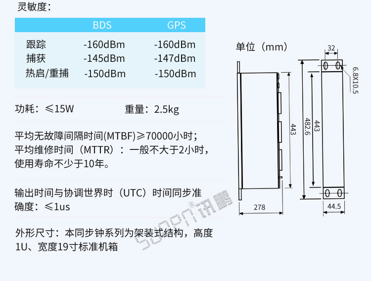 NTP服务器产品参数