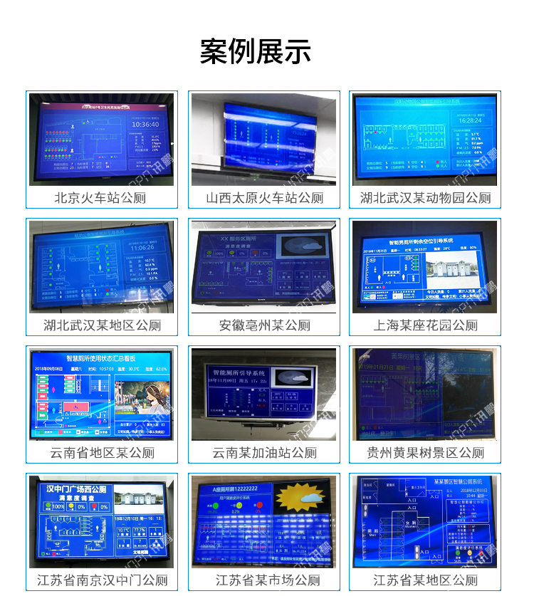 卫生间显示屏案例参考
