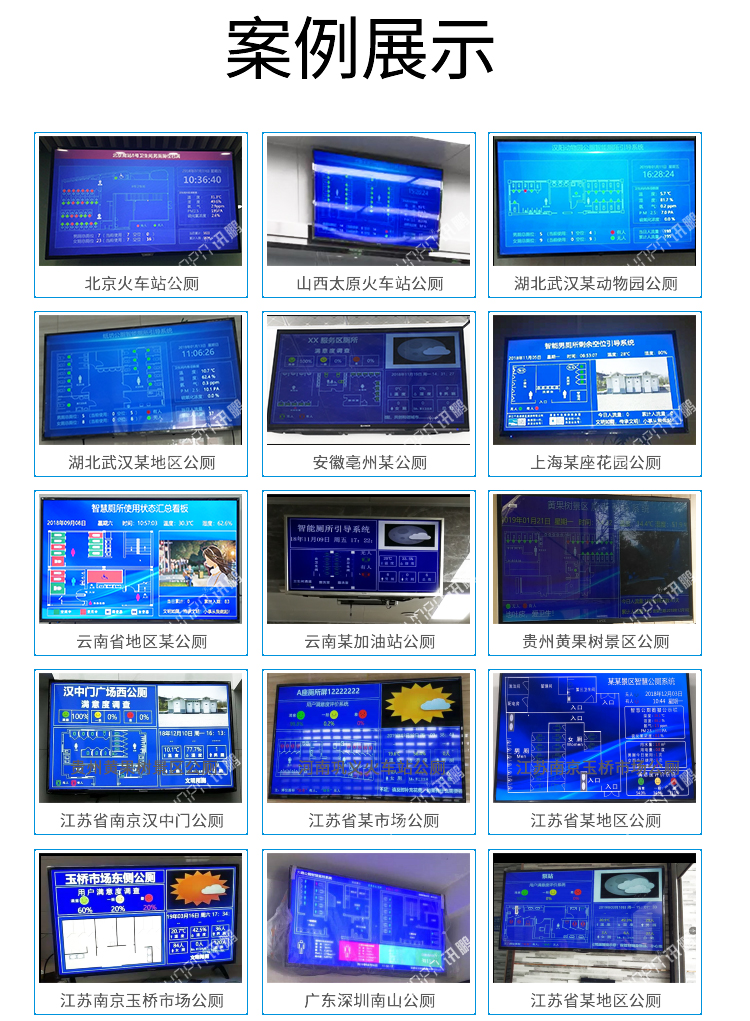 卫生间显示屏案例参考