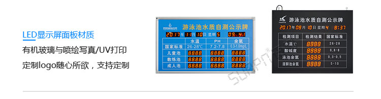 游泳池水质监测显示硬件