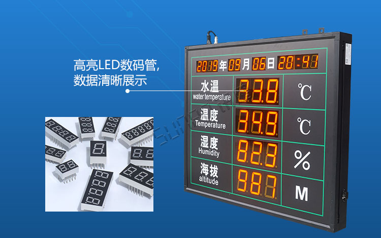 环境数据采集显示屏材质说明