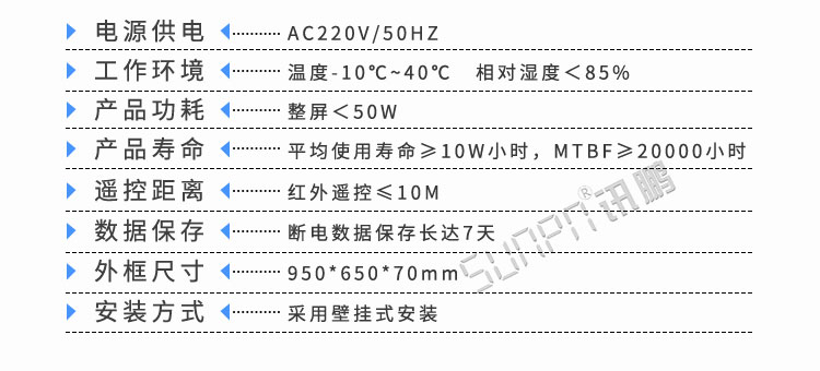 室内外环境监测显示屏产品参数 室内外环境监测显示屏产品参数