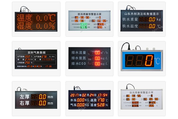 LED环境监测屏案例参考