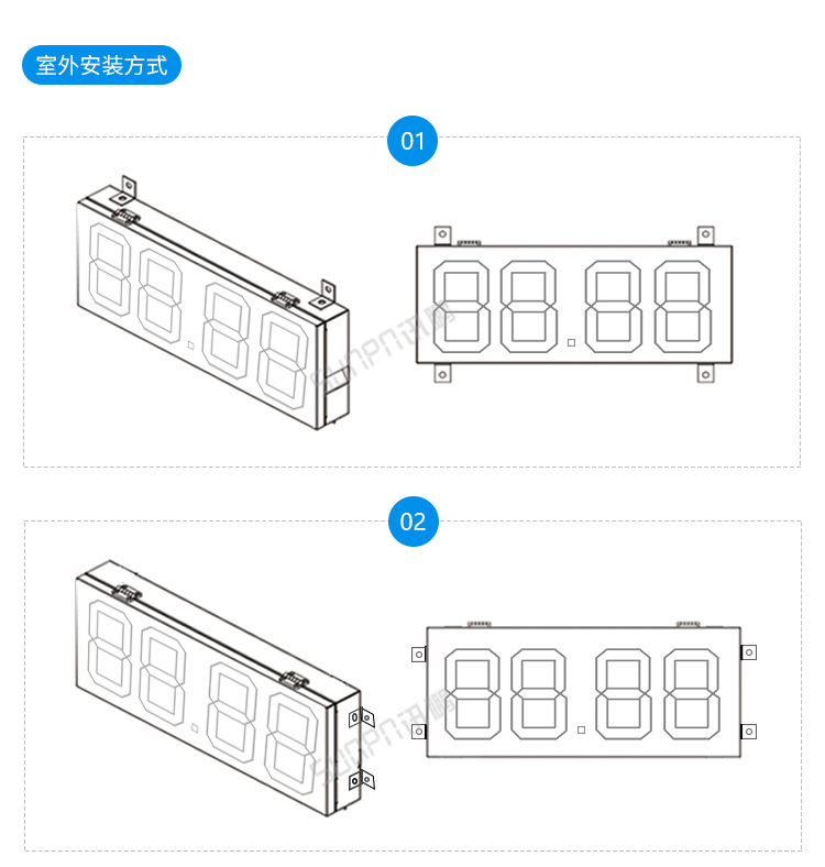 车位显示屏安装说明