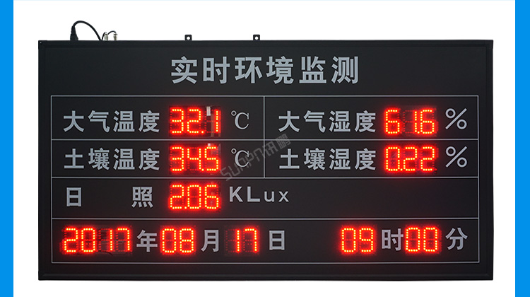 环境数据显示屏案例介绍 环境数据显示屏案例介绍