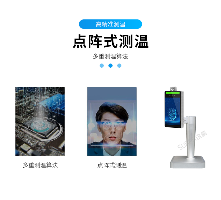 人脸识别测温一体机点阵式测温