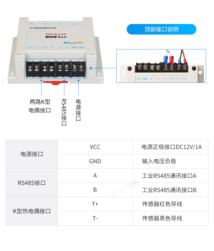 工业温控器接口说明