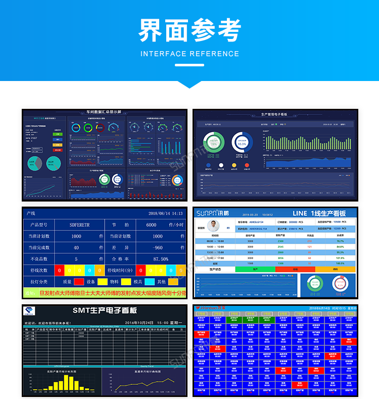 生产进度管理系统-界面参考