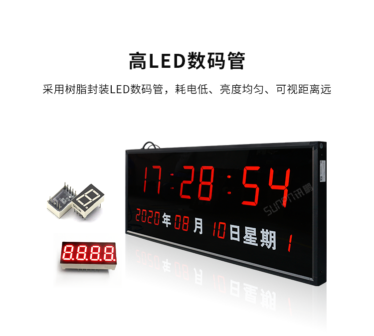 网络同步时钟系统-高LED数码管