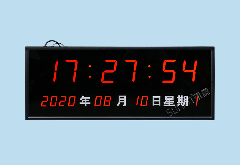 网络同步时钟系统_大型LED电子钟尺寸定制_讯鹏科技