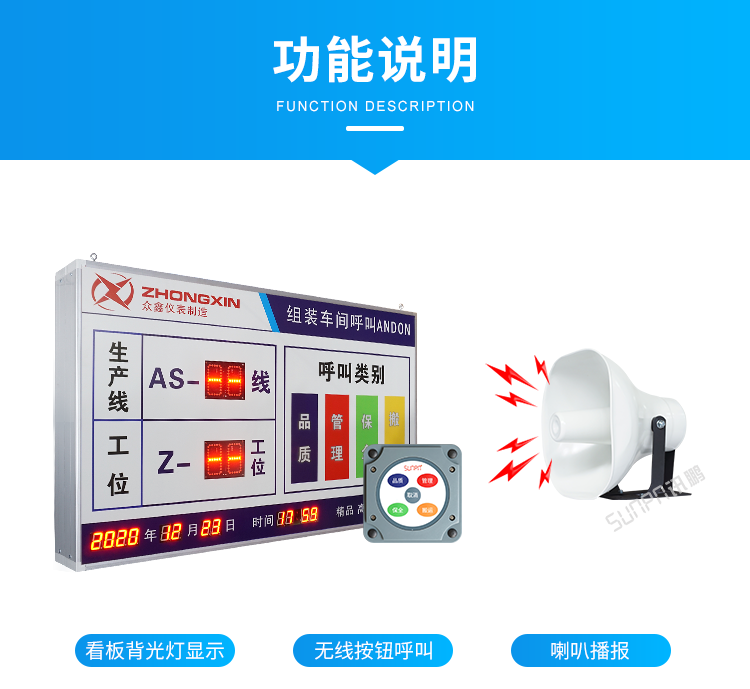 安灯呼叫看板系统-功能说明   