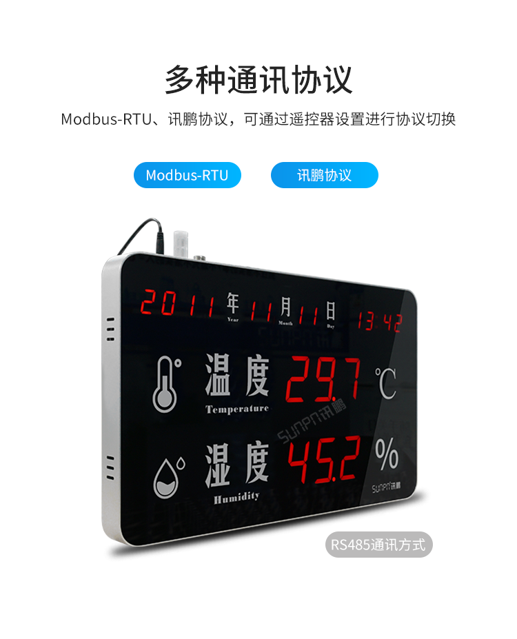环境温湿度监控系统-多种通讯协议