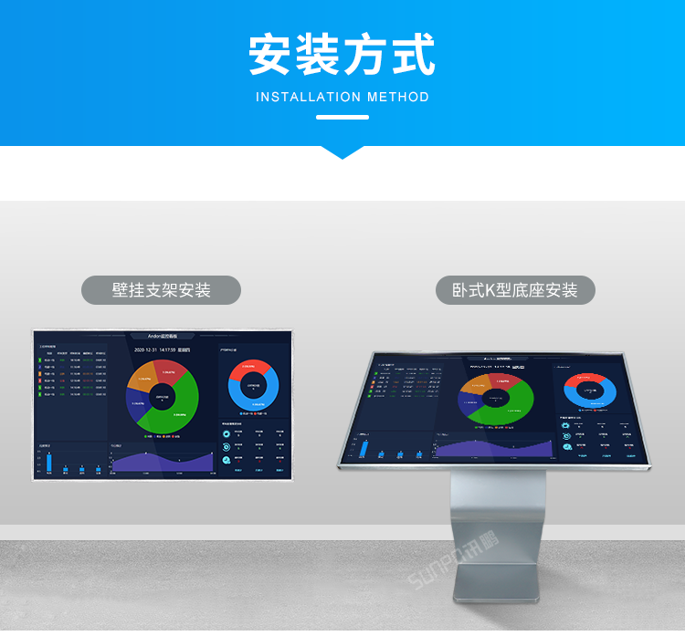 工业触摸一体机-安装方式