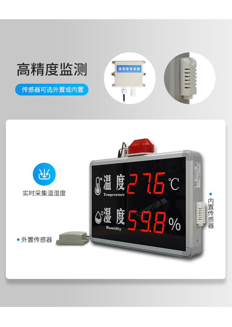 温湿度数据监控显示屏-高精度监测