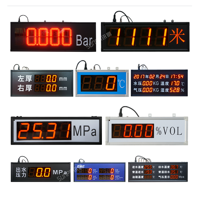 工业数据LED显示屏-案例参考