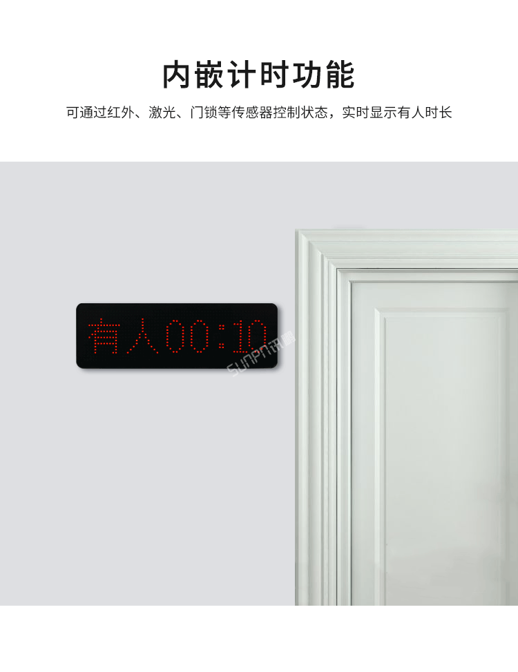智慧公厕有人无人显示屏-内嵌计时功能