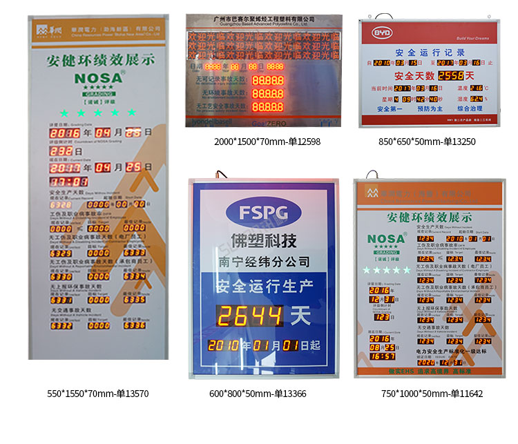 安全运行记录牌-应用案例参考