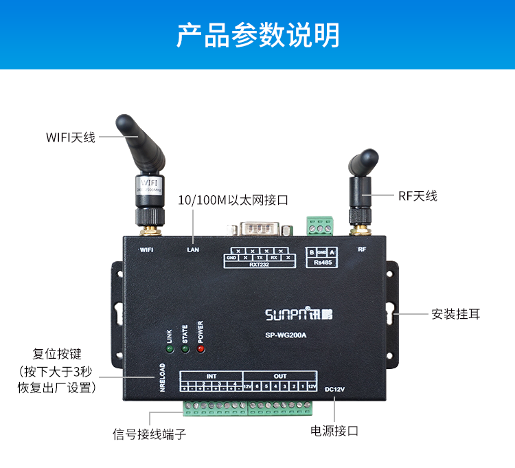 工业物联网智能网关-产品参数说明