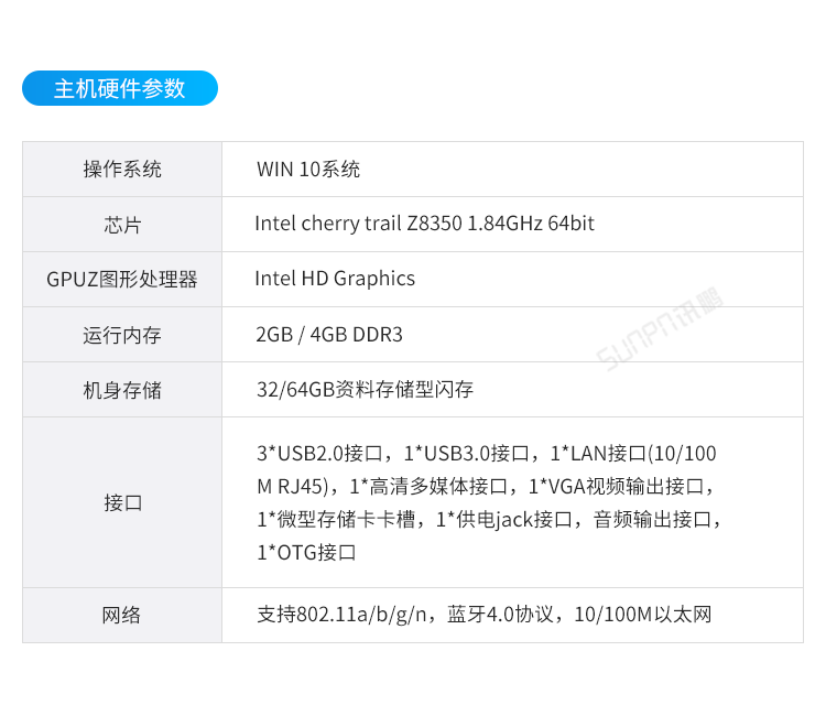 E-SOP电子作业指导书-主机硬件参数