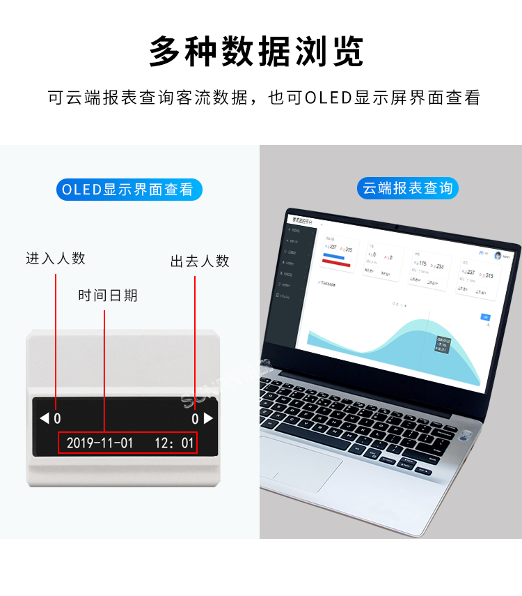 客流量统计系统-多种数据浏览