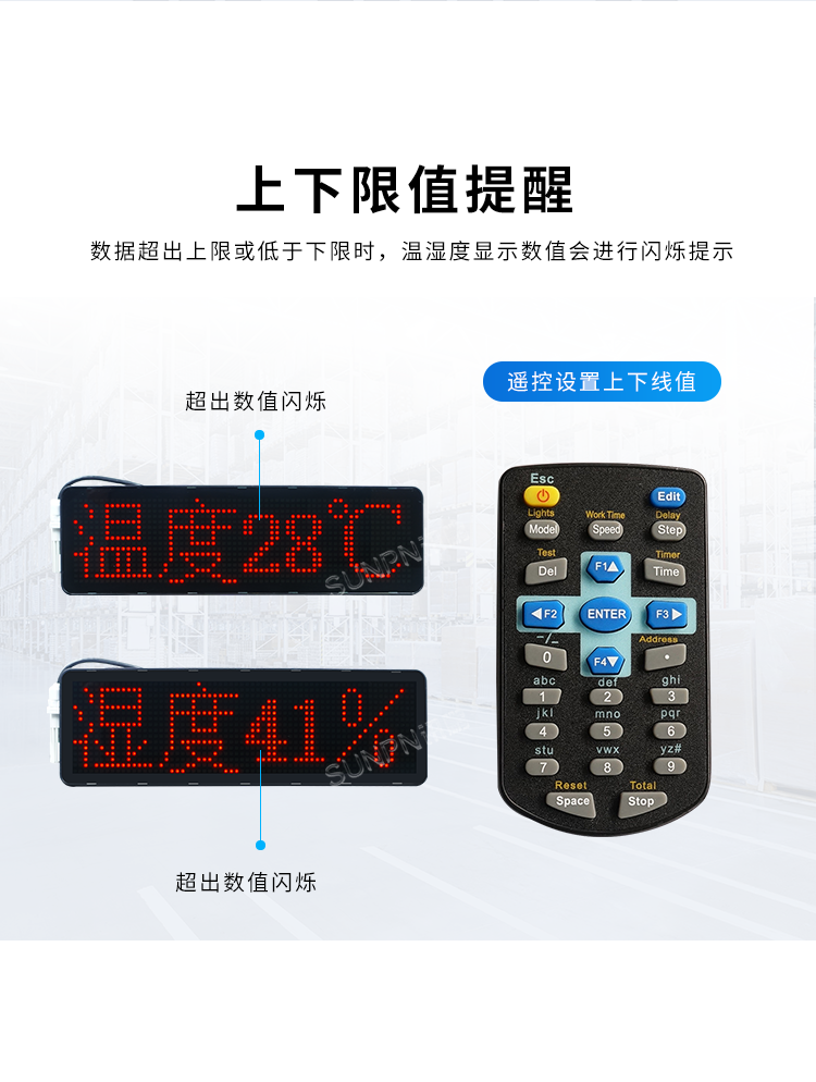 温湿度监控系统-上下限值提醒