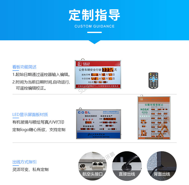 安全天数记录牌-定制指导