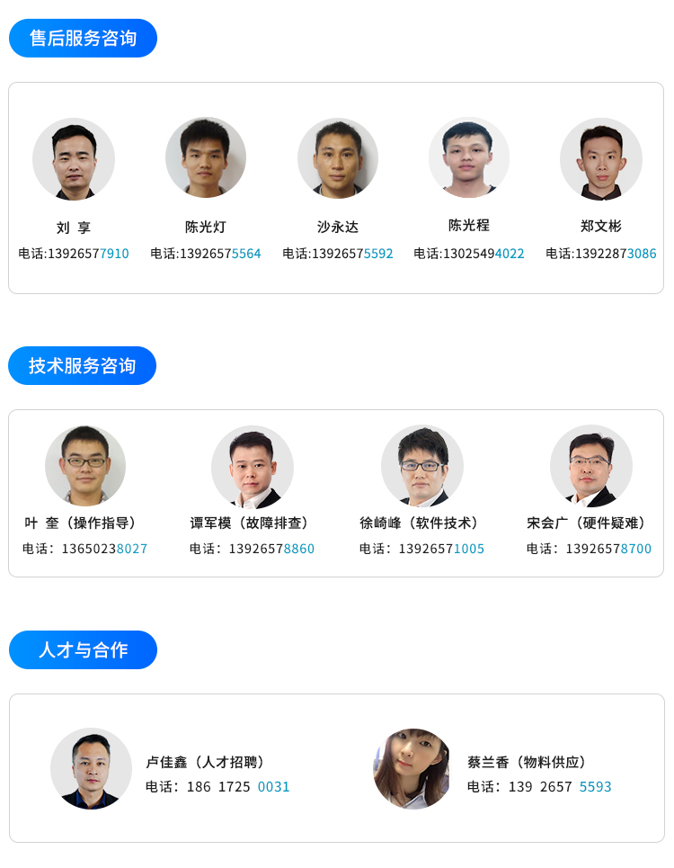 售后和技术咨询