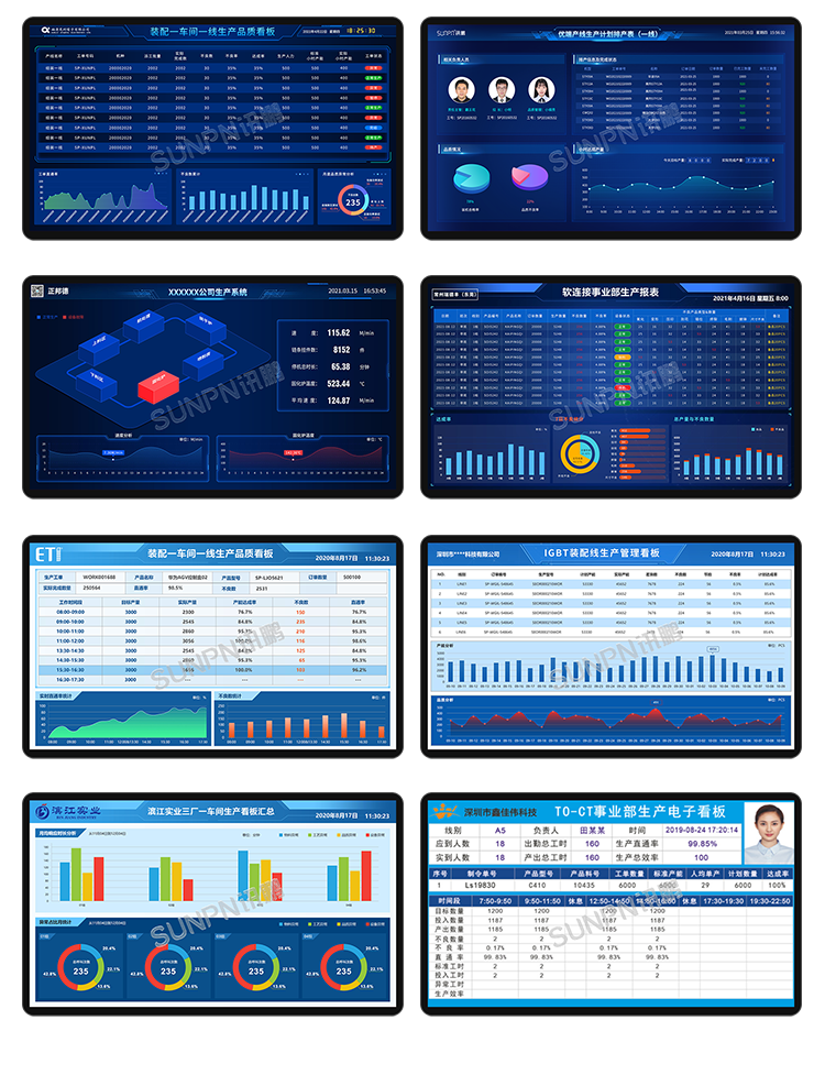 生产管理看板-界面参考
