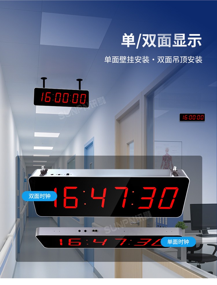 LED电子钟-双面显示