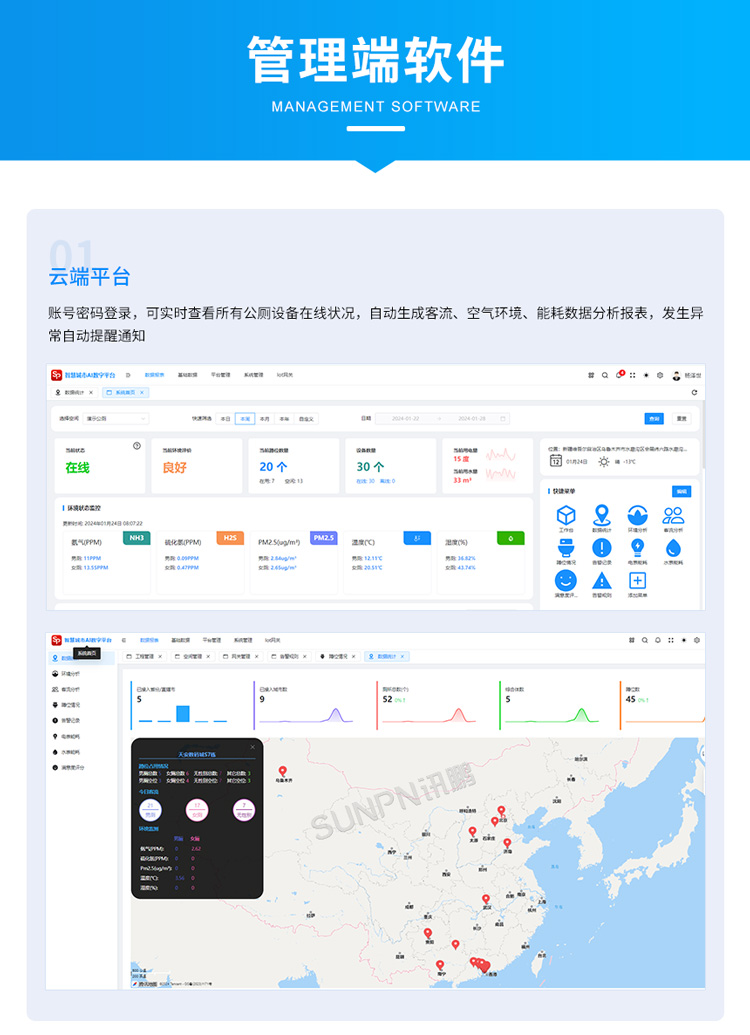 智慧厕所系统-管理端软件
