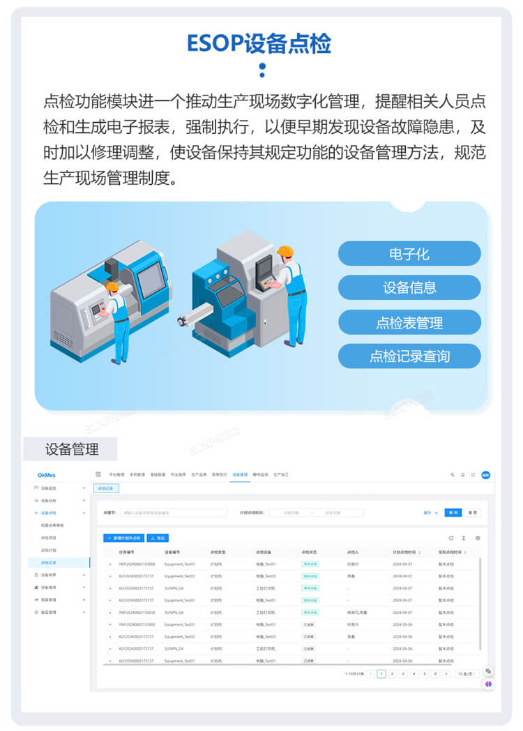 ESOP系统-设备点检模块 ESOP系统-设备点检模块