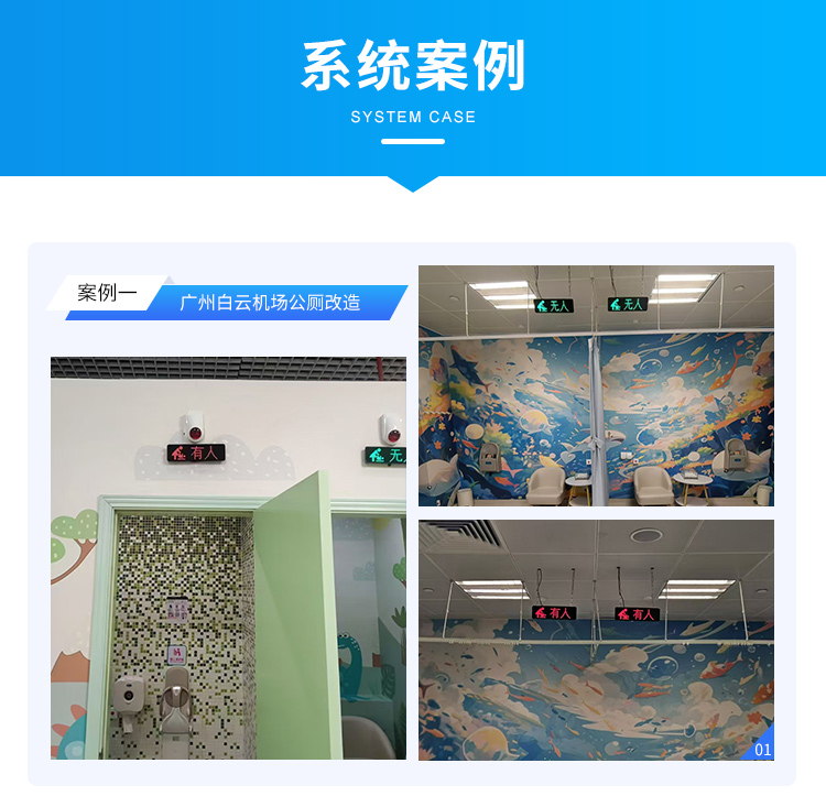 卫生间有人无人指示牌应用案例