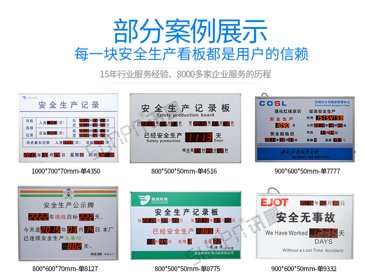 讯鹏安全生产天数记录牌-样式参考 讯鹏安全生产天数记录牌-样式参考