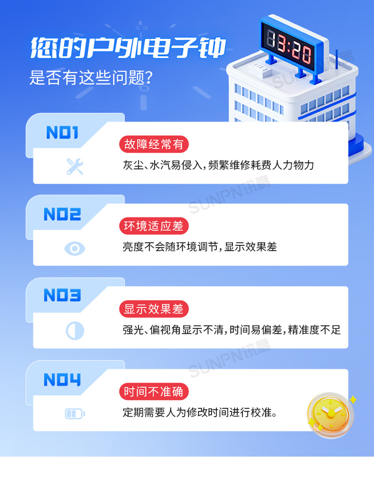 户外时钟校时难题 户外时钟校时难题