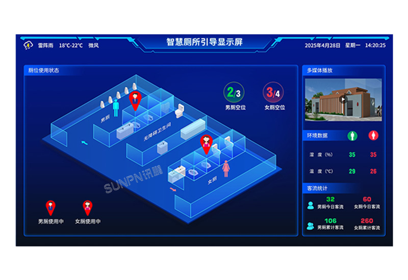南京溧水景区智慧公厕管理系统_讯鹏科技