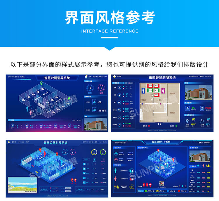 智慧公厕系统软件界面参考