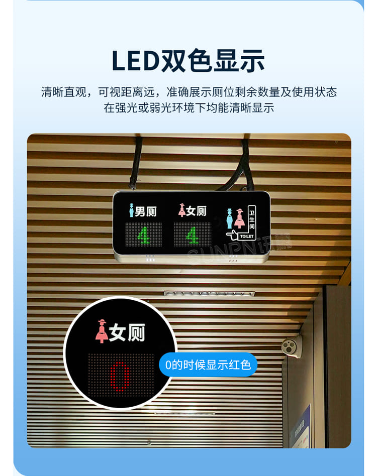 智慧厕所引导屏-双色显示